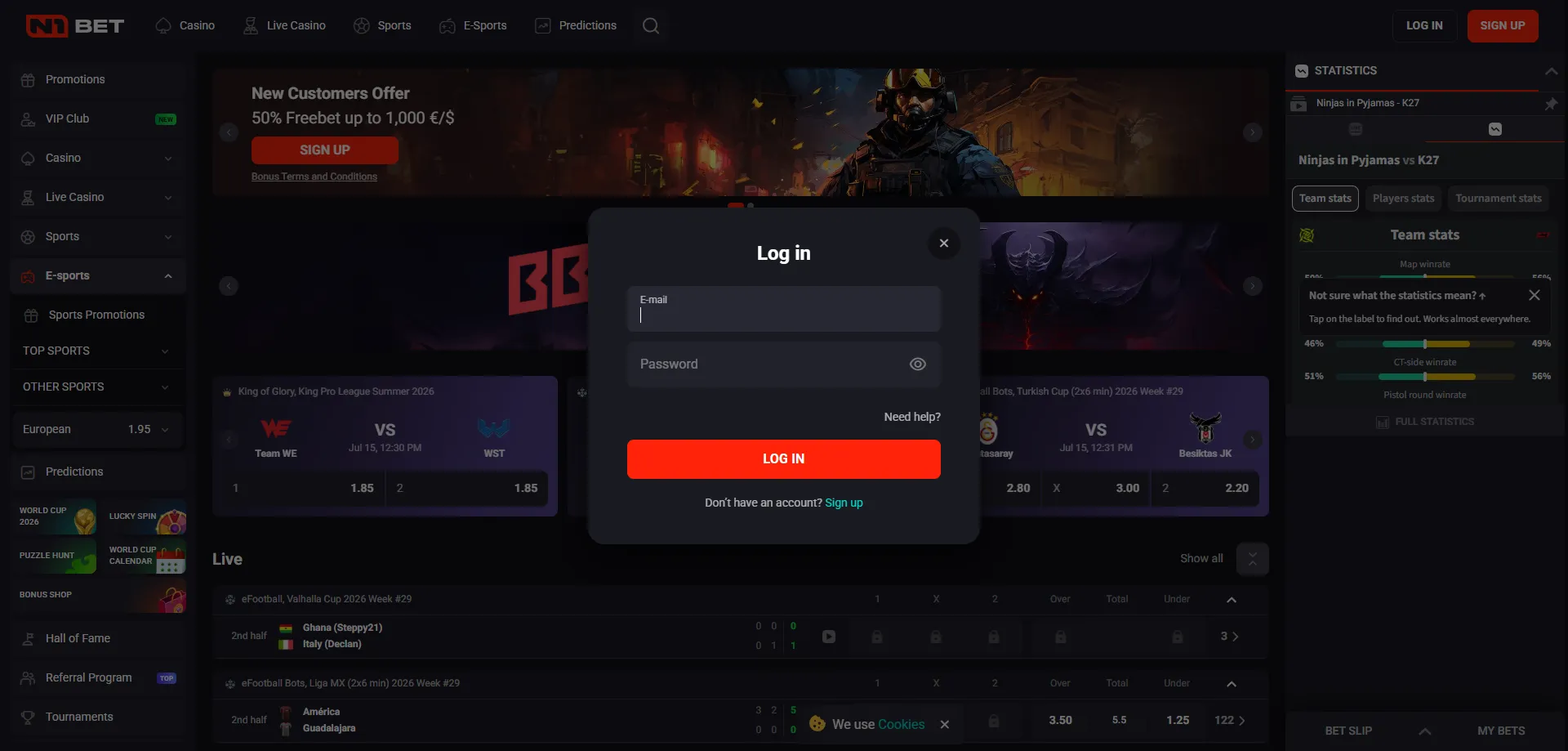 N1Bet Login – Desktop und Mobile App für iOS und Android