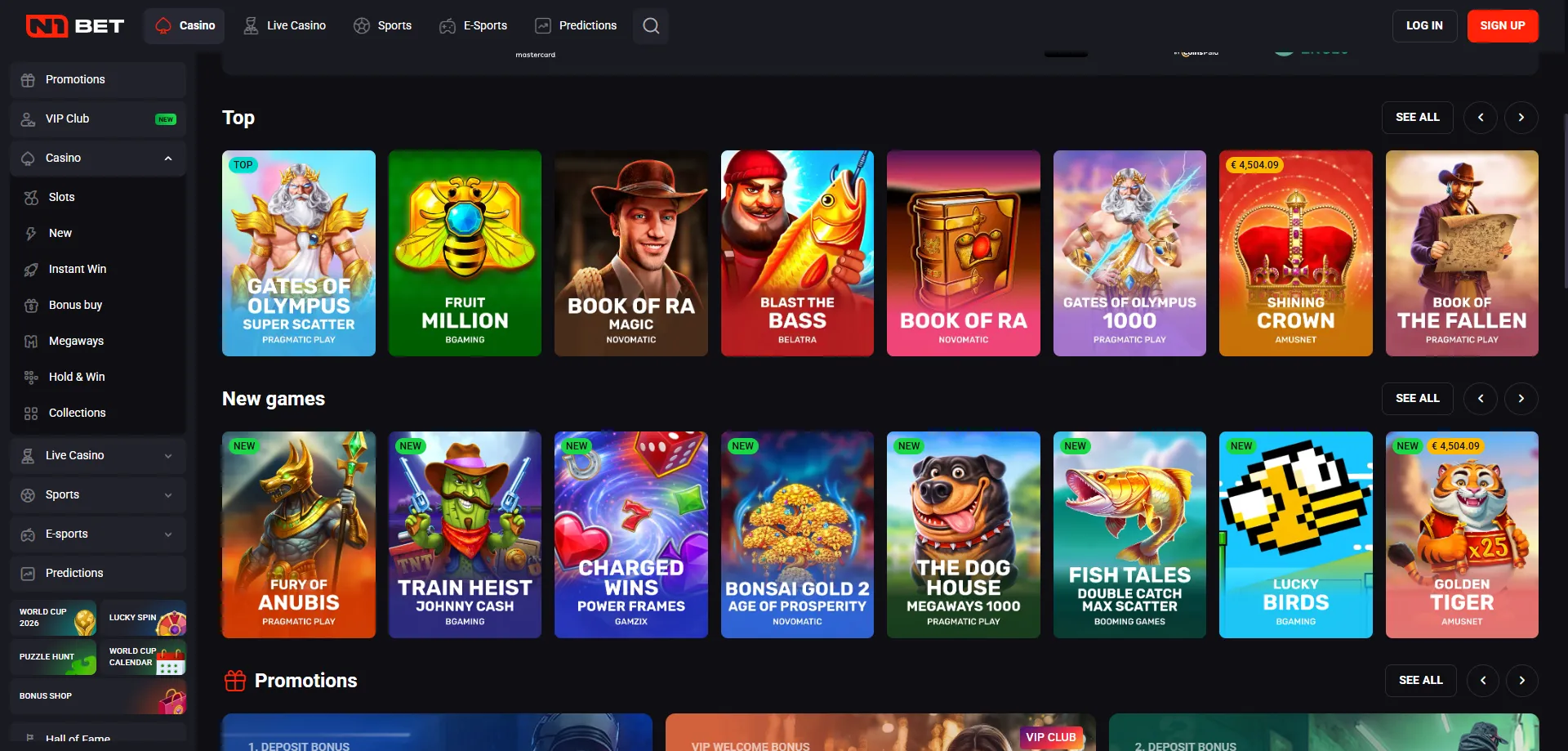 N1Bet Casino Slots und Live-Spiele – über 10.000 Titel verfügbar